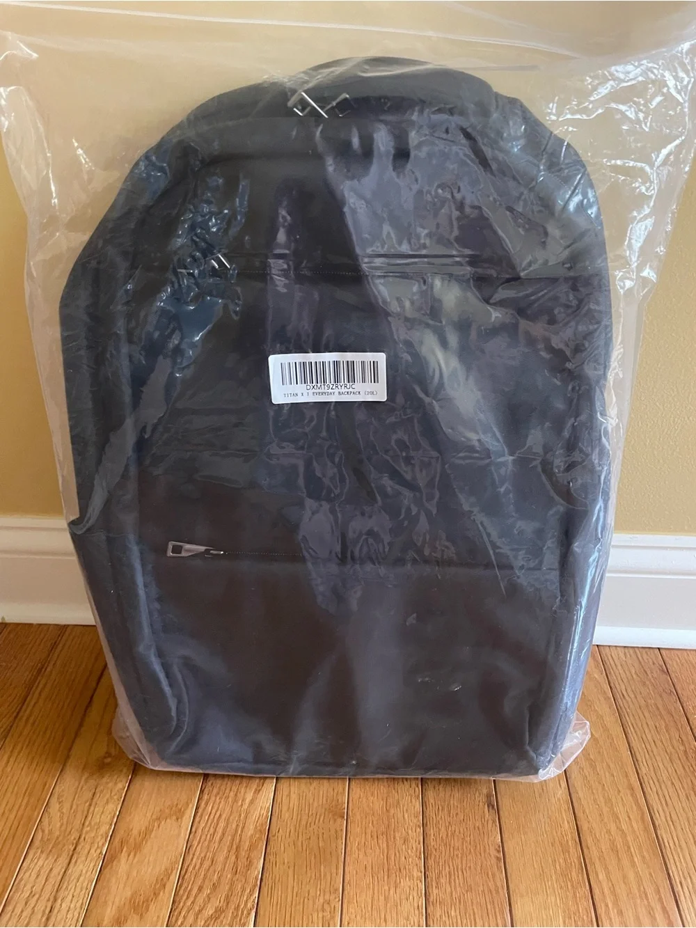 Titan x Black Backpack with Front Zip Pockets waterproof. 20L
